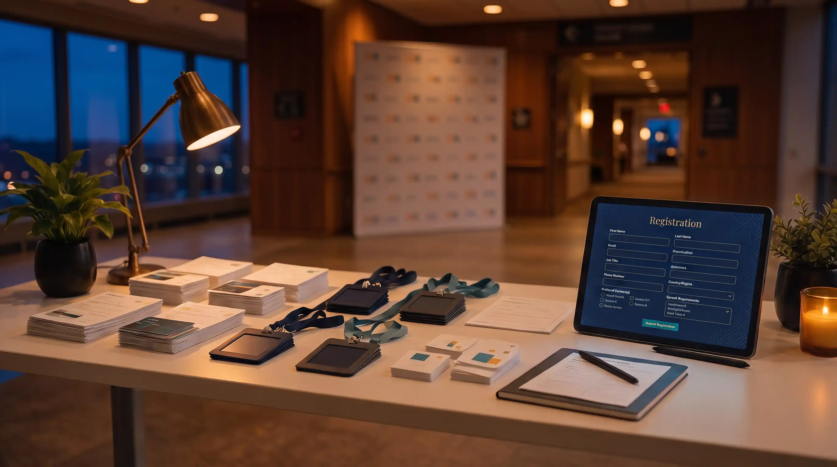 Event registration service workflow