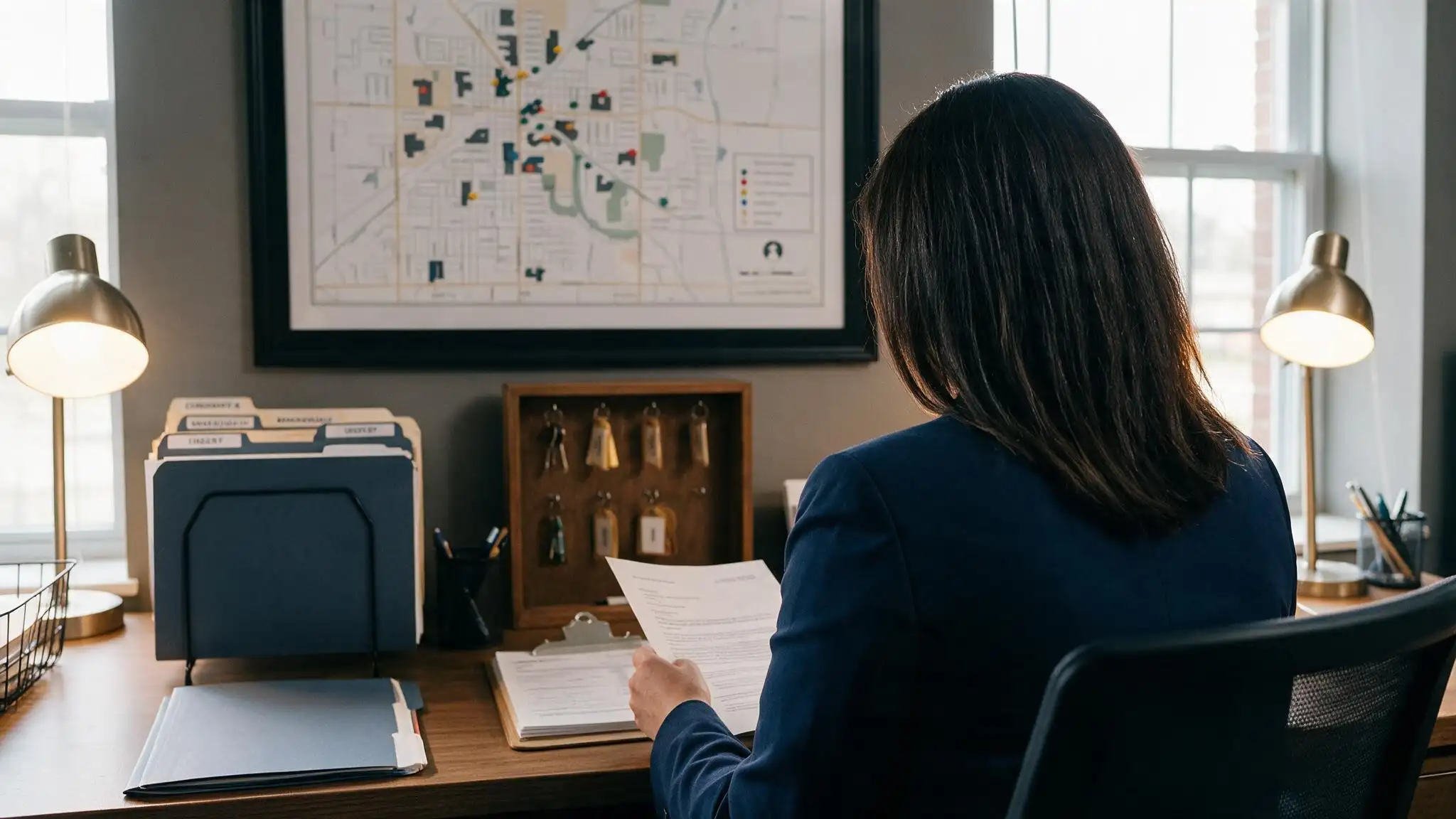 Property management answering service routing workflow